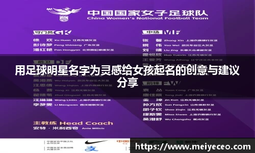 用足球明星名字为灵感给女孩起名的创意与建议分享